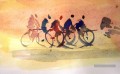 fsp0007C impressionisme peinture à l’huile du sport